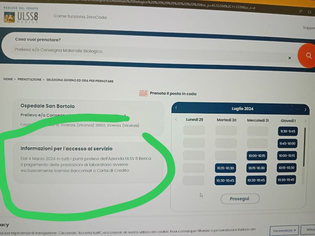 ULSS8 Berica NO contante